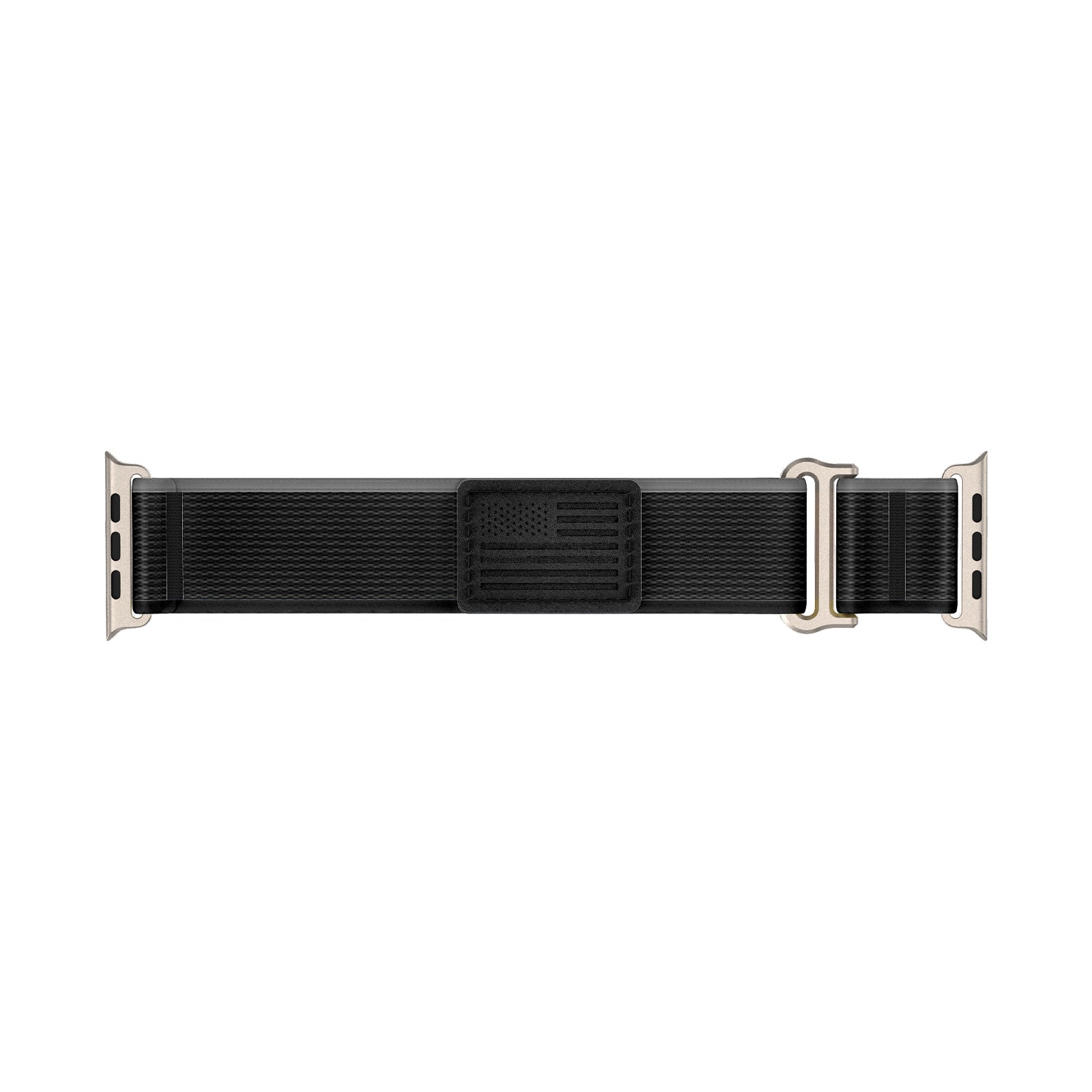 For Apple Watch Ultra 2 Ultra 49mm / Series 9 8 7 45mm / 6 5 4 SE (2023) SE (2022) SE 44mm / 3 2 1 42mm Braided Loop Strap, Size: L - Black+Grey