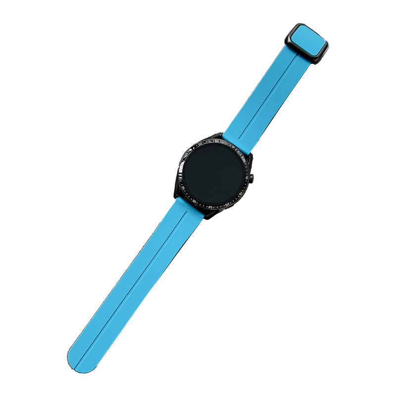 For Samsung Gear Sport / GarminActive 5 Watch Band 20mm Waterproof Soft Silicone Strap - Wine Red