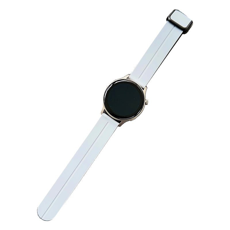 For Samsung Gear Sport / GarminActive 5 Watch Band 20mm Waterproof Soft Silicone Strap - Wine Red