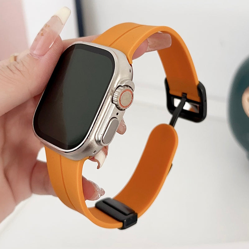 For Apple Watch Ultra 2 Ultra 49mm / 9 / 8 / 7 45mm / 6 / 5 / 4 / SE / SE (2020) / SE (2023) 44mm / 3 / 2 / 1 42mm Silicone Watch Band - Gem Green