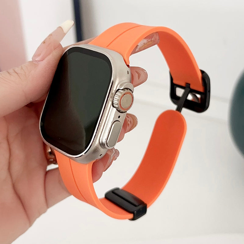 For Apple Watch Ultra 2 Ultra 49mm / 9 / 8 / 7 45mm / 6 / 5 / 4 / SE / SE (2020) / SE (2023) 44mm / 3 / 2 / 1 42mm Silicone Watch Band - Gem Green