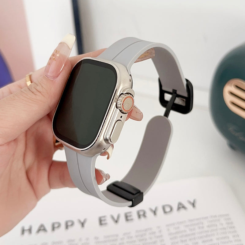For Apple Watch Ultra 2 Ultra 49mm / 9 / 8 / 7 45mm / 6 / 5 / 4 / SE / SE (2020) / SE (2023) 44mm / 3 / 2 / 1 42mm Silicone Watch Band - Gem Green