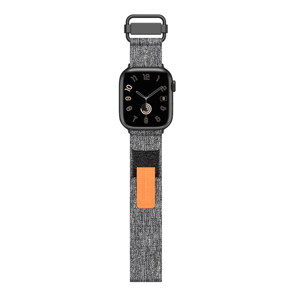 For Apple Watch Ultra 2 Ultra 49mm / 9 / 8 / 7 45mm / 6 / 5 / 4 / SE / SE (2020) / SE (2023) 44mm / 3 / 2 / 1 42mm Nylon Watchband - Green Grids