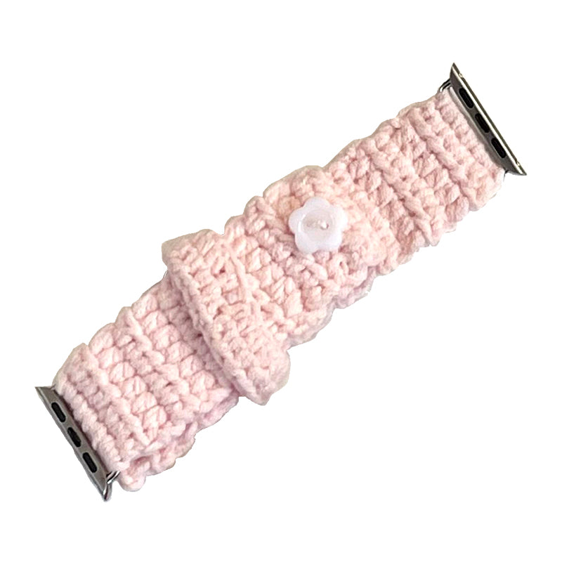For Apple Watch Ultra 2 Ultra 49mm  /  Series 9 8 7 45mm  /  SE (2023) SE (2022) SE 6 5 4 44mm  /  3 2 1 42mm Knitting Bracelet Strap - Beige