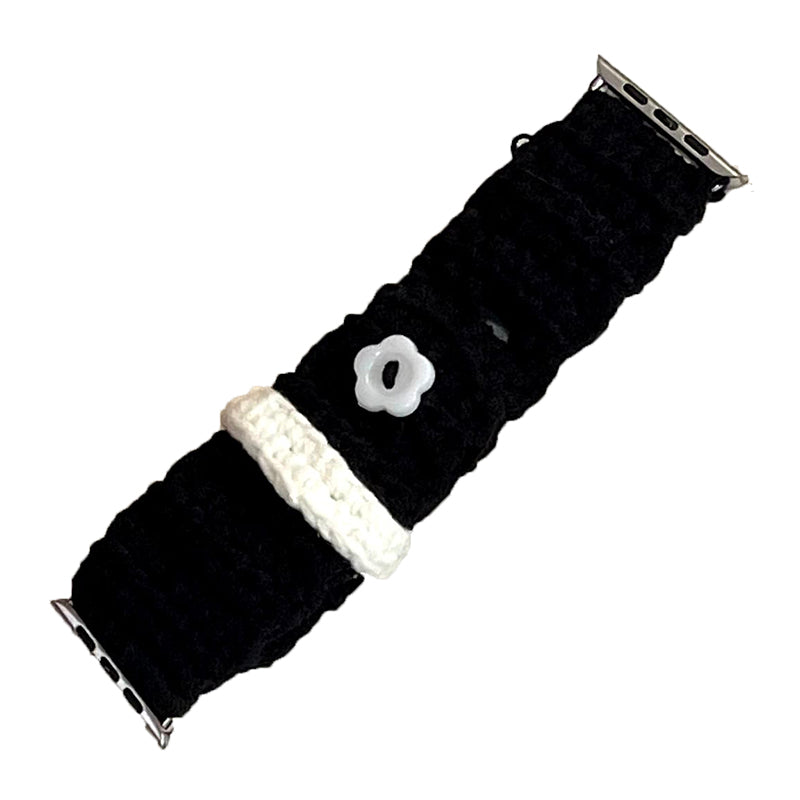 For Apple Watch Ultra 2 Ultra 49mm  /  Series 9 8 7 45mm  /  SE (2023) SE (2022) SE 6 5 4 44mm  /  3 2 1 42mm Knitting Bracelet Strap - Beige
