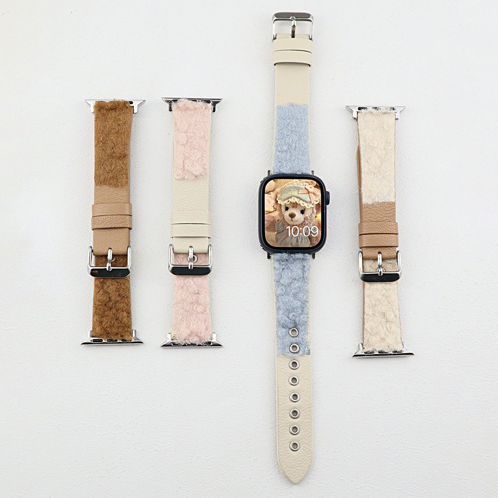 For Apple Watch Ultra 2 Ultra 49mm / 9 / 8 / 7 45mm / 6 / 5 / 4 / SE / SE (2020) / SE (2023) 44mm / 3 / 2 / 1 42mm Genuine Cow Leather Watch Strap - Brown