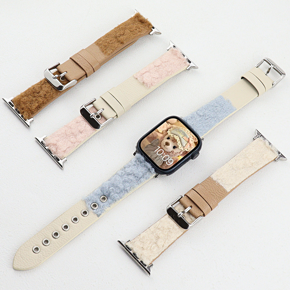 For Apple Watch Ultra 2 Ultra 49mm / 9 / 8 / 7 45mm / 6 / 5 / 4 / SE / SE (2020) / SE (2023) 44mm / 3 / 2 / 1 42mm Genuine Cow Leather Watch Strap - Brown