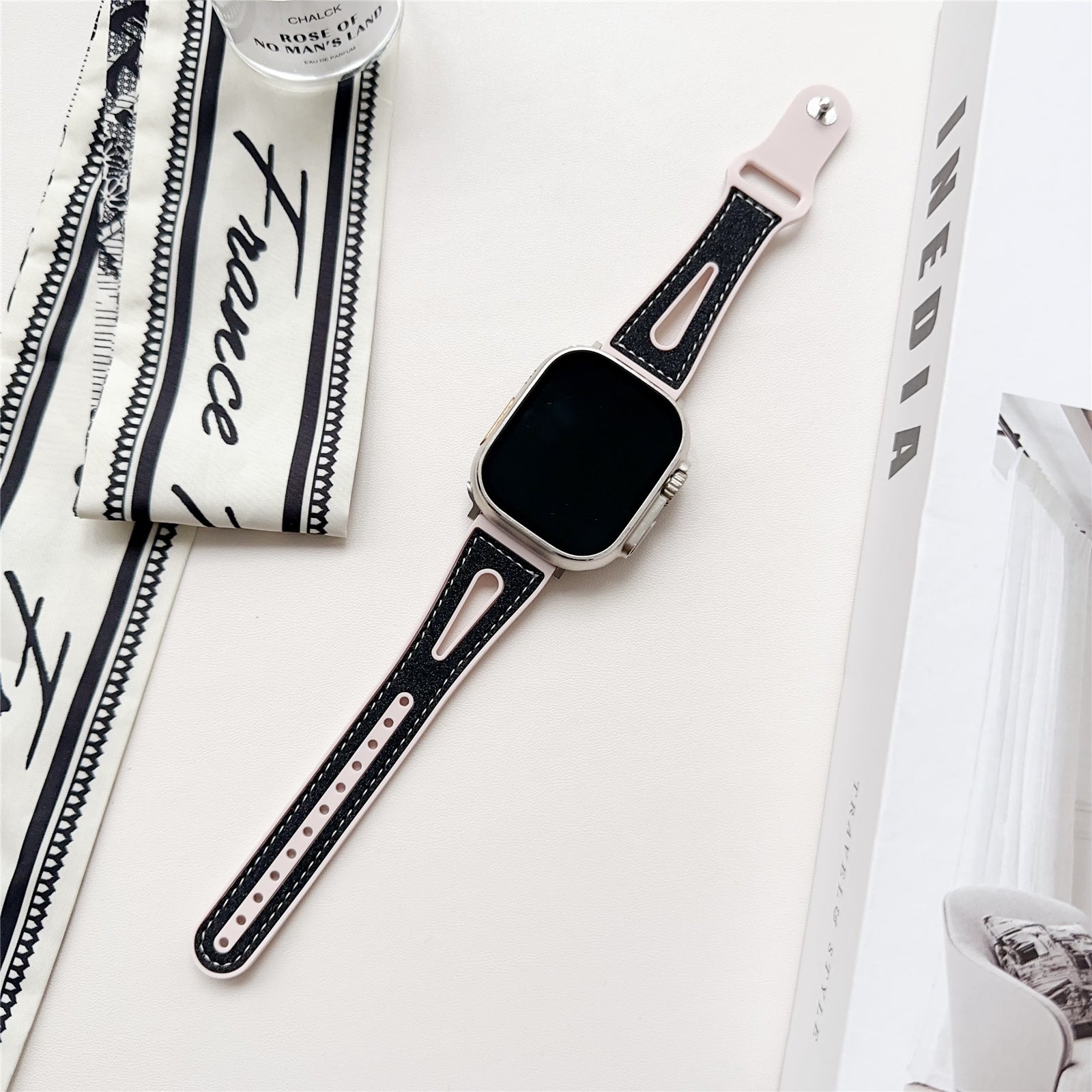 For Apple Watch Ultra 2 Ultra 49mm / 9 8 7 45mm / SE (2023) SE (2022) SE 6 5 4 44mm / 3 2 1 42mm Glitter Watch Strap - Navy Blue
