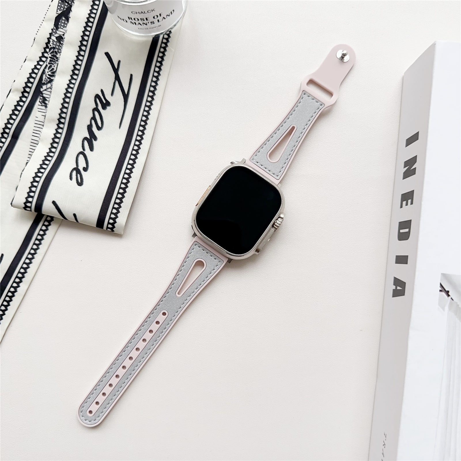 For Apple Watch Ultra 2 Ultra 49mm / 9 8 7 45mm / SE (2023) SE (2022) SE 6 5 4 44mm / 3 2 1 42mm Glitter Watch Strap - Navy Blue
