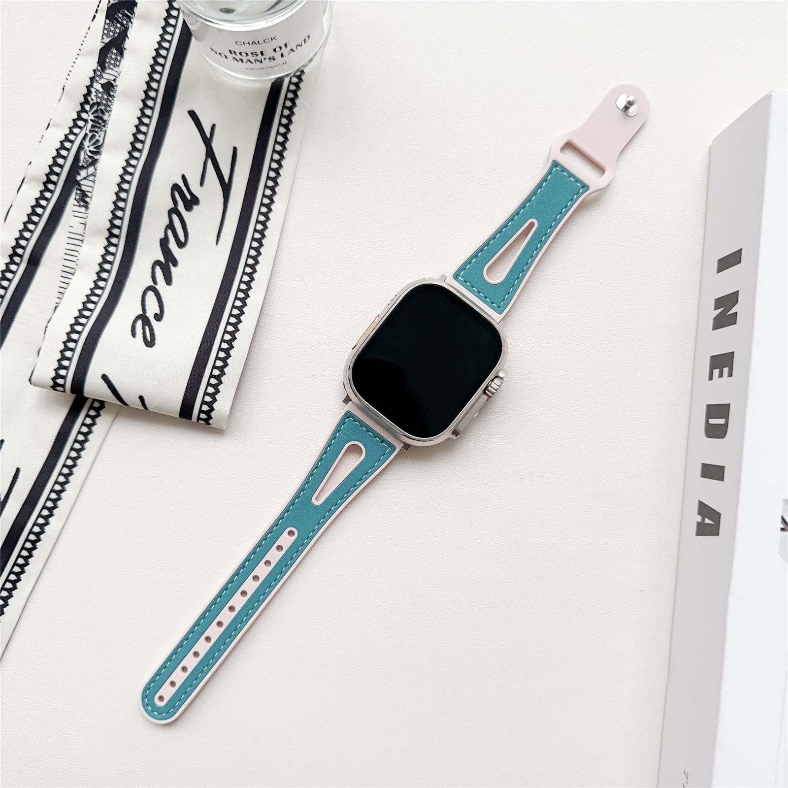 For Apple Watch Ultra 2 Ultra 49mm / 9 8 7 45mm / SE (2023) SE (2022) SE 6 5 4 44mm / 3 2 1 42mm Glitter Watch Strap - Navy Blue