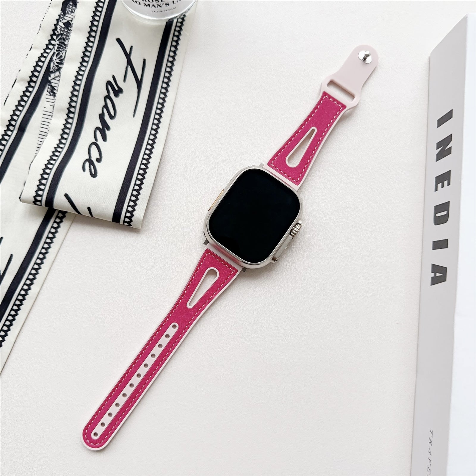 For Apple Watch Ultra 2 Ultra 49mm / 9 8 7 45mm / SE (2023) SE (2022) SE 6 5 4 44mm / 3 2 1 42mm Glitter Watch Strap - Navy Blue