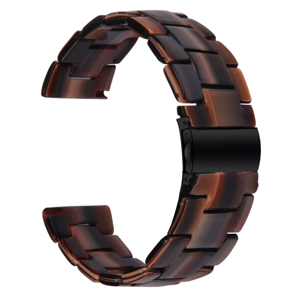 For Donerton Resin Watch Band Waterproof Smart Watch Strap - Chocolate