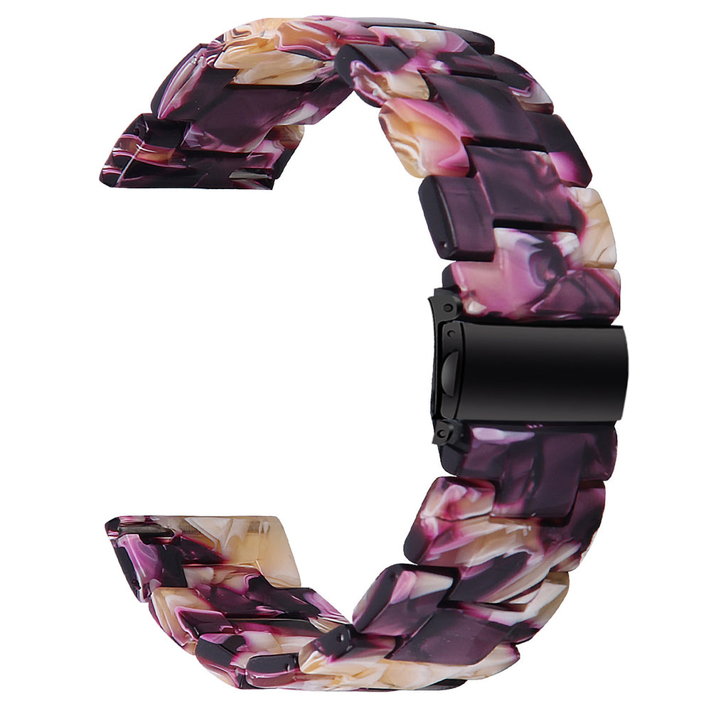 For FITVII Waterproof Watch Strap Replacement Resin Watch Band - Chocolate