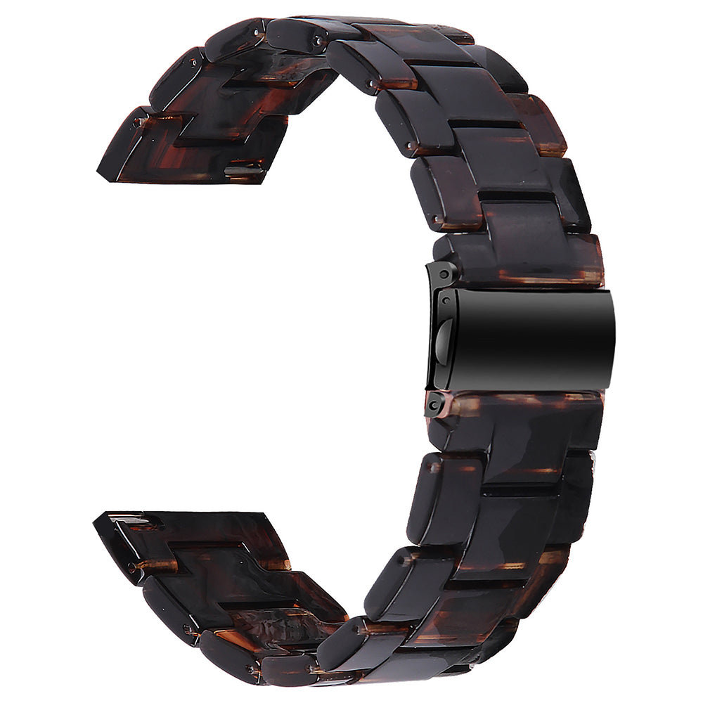 For FITVII Waterproof Watch Strap Replacement Resin Watch Band - Chocolate