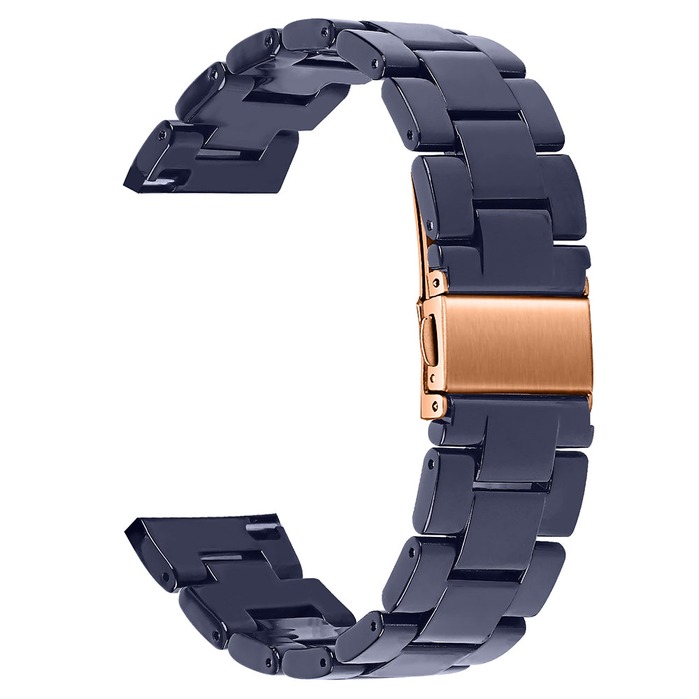 For FITVII Waterproof Watch Strap Replacement Resin Watch Band - Chocolate