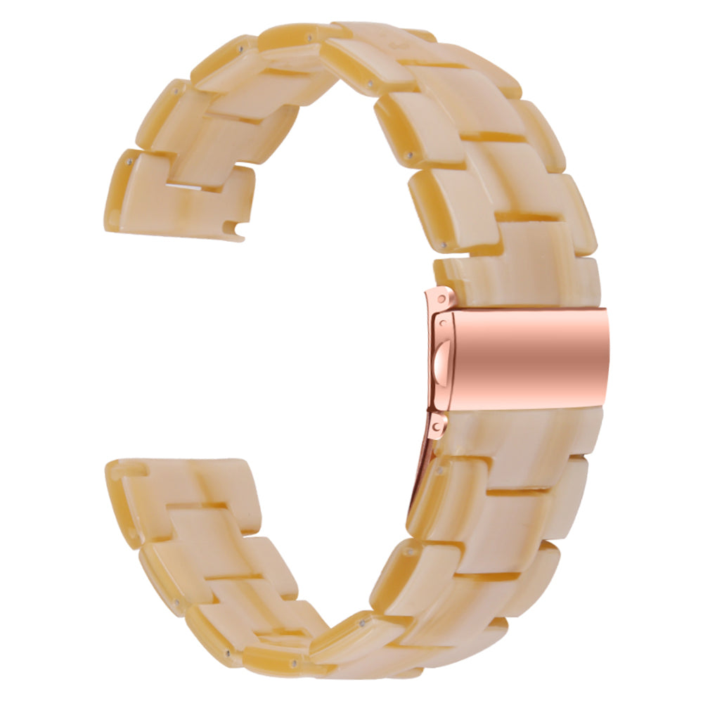For FITVII Waterproof Watch Strap Replacement Resin Watch Band - Chocolate