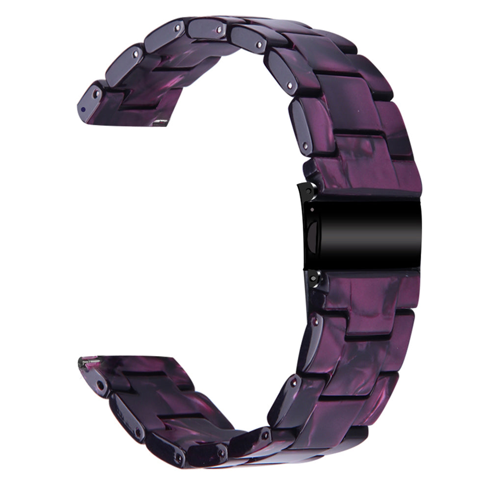 For FITVII Waterproof Watch Strap Replacement Resin Watch Band - Chocolate