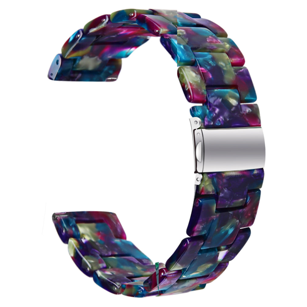For FITVII Waterproof Watch Strap Replacement Resin Watch Band - Chocolate