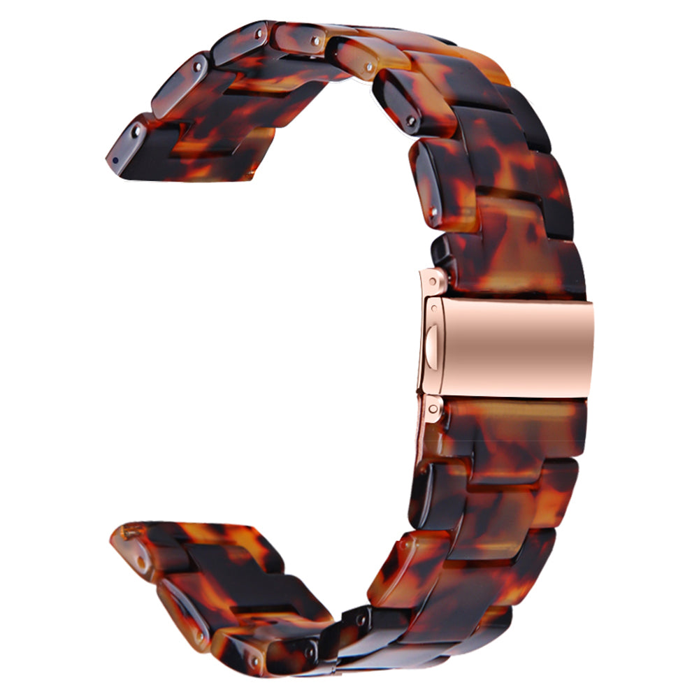 For Popglory Replacement Strap Waterproof Resin Sports Watch Band - Leopard Printed