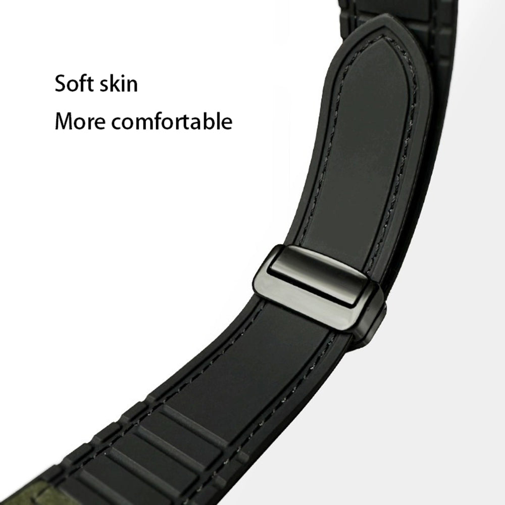 For Apple Watch Ultra 2 Ultra 49mm  /  9 8 7 45mm  /  SE (2023) SE (2022) SE 6 5 4 44mm  /  3 2 1 42mm Genuine Cow Leather Band - Grey