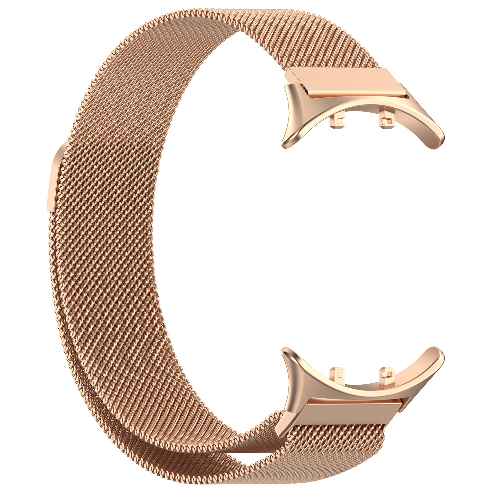 For vivo Watch 3 Replacement Wrist Band Magnetic Stainless Steel Milanese Watch Strap - Rose Gold