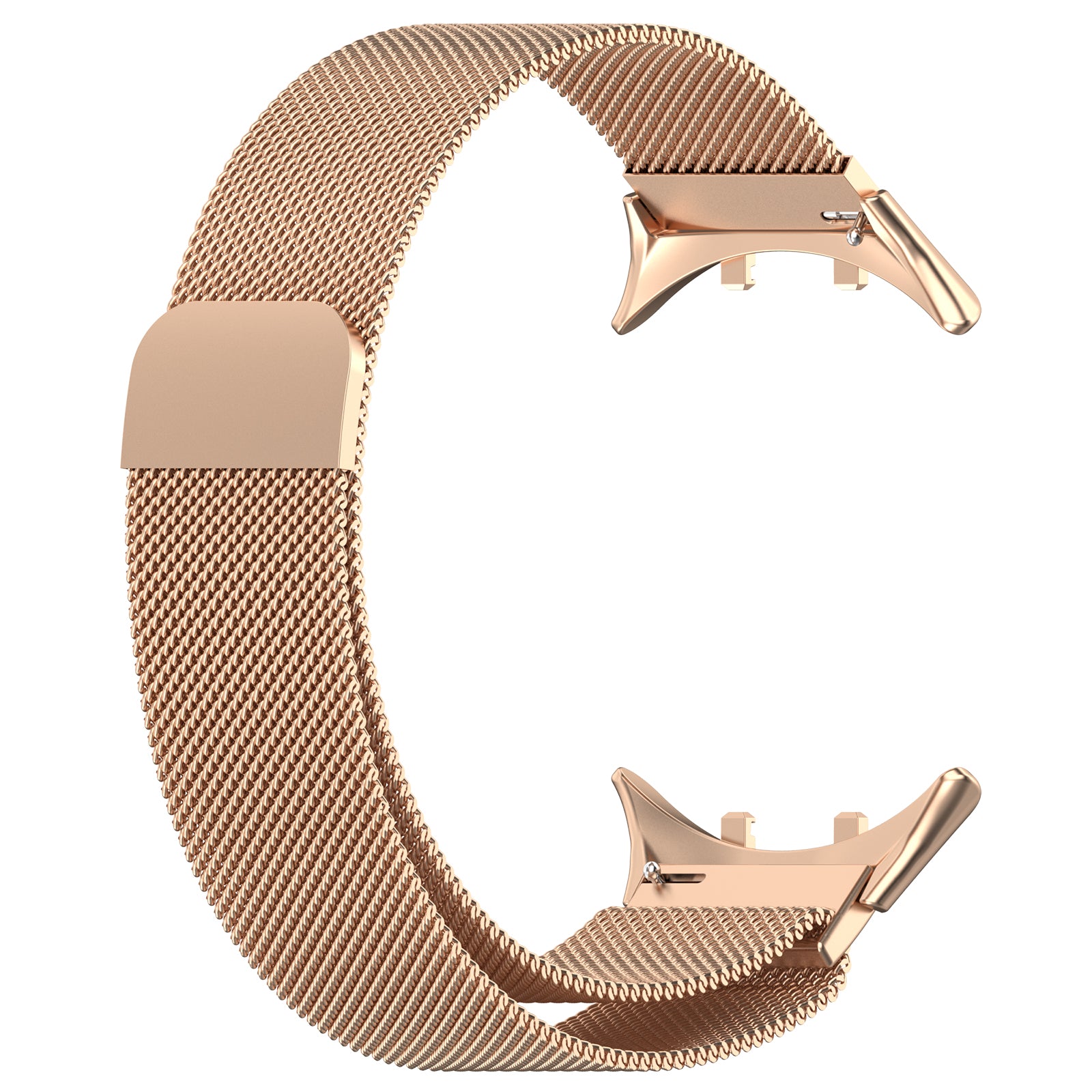 For vivo Watch 3 Replacement Wrist Band Magnetic Stainless Steel Milanese Watch Strap - Rose Gold