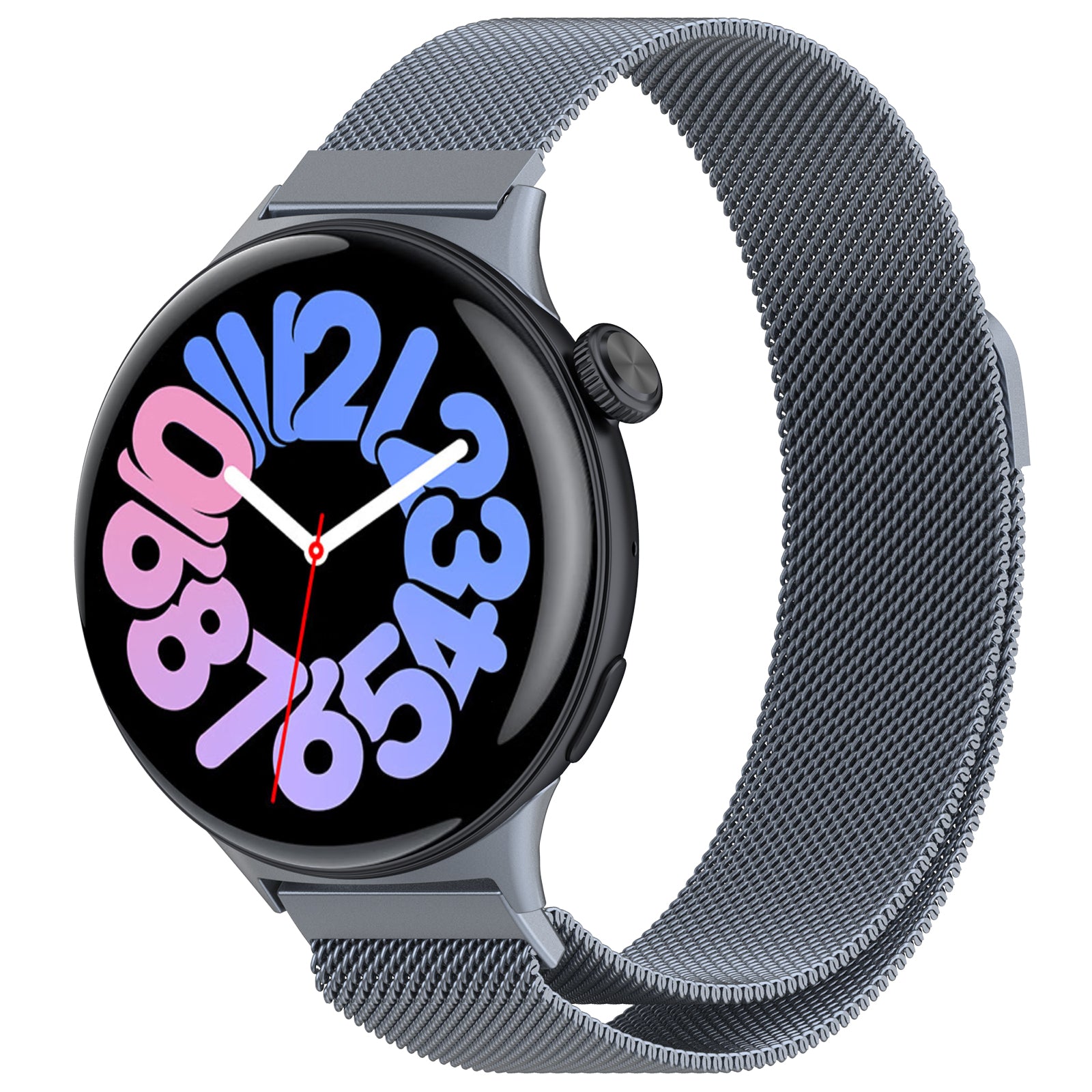For vivo Watch 3 Magnetic Stainless Steel Milanese Strap Replacement Wrist Band - Space Grey