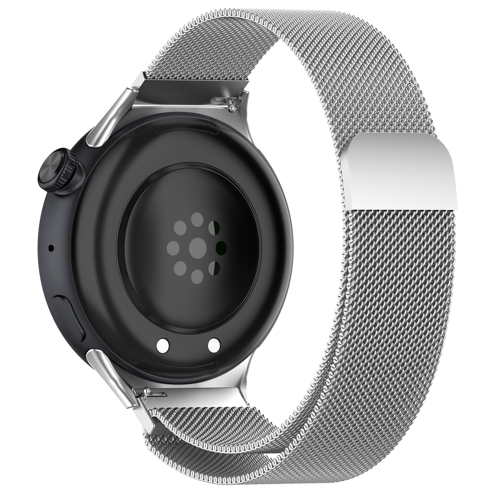 For vivo Watch 3 Replacement Wrist Band Stainless Steel Mesh Milanese Watch Strap - Silver
