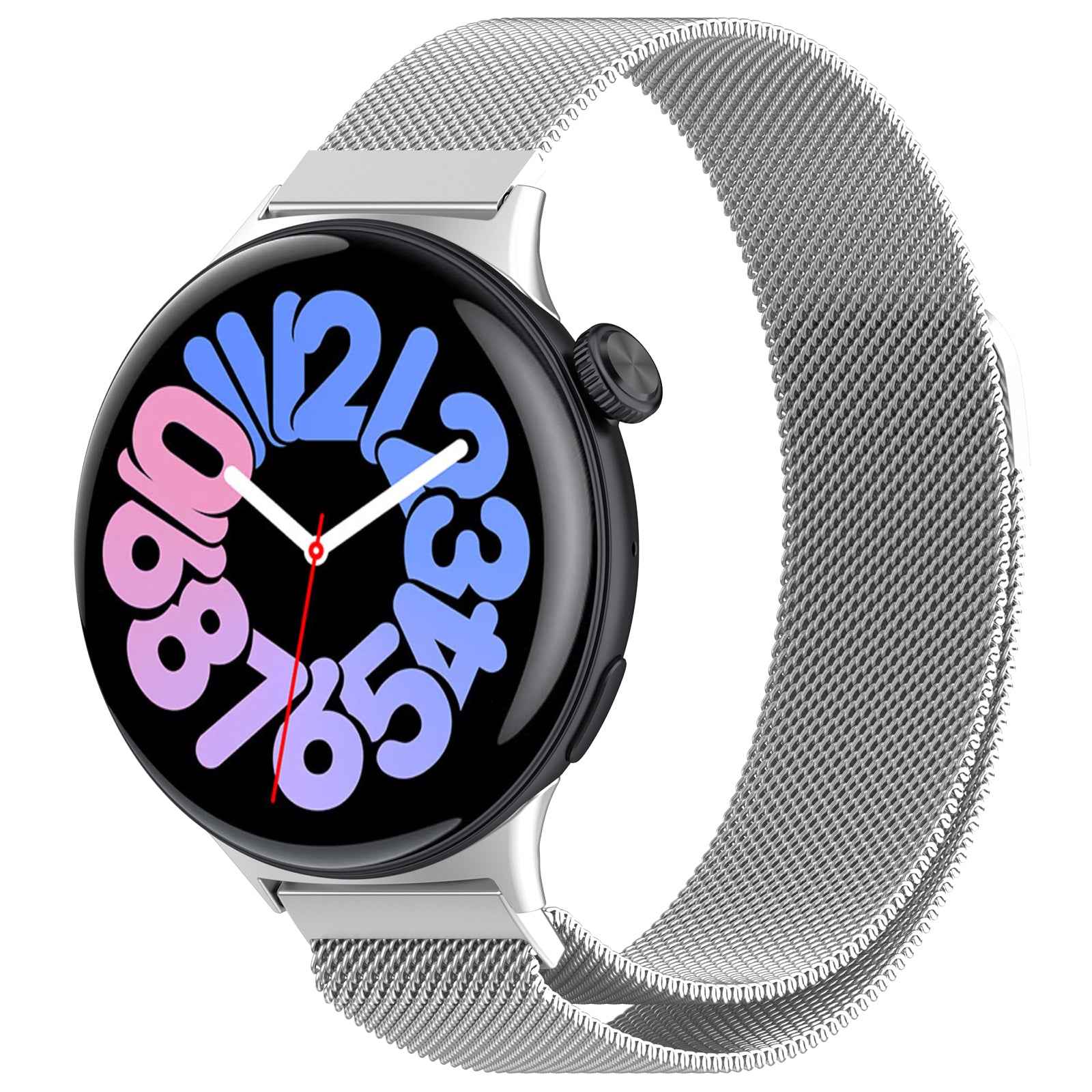 For vivo Watch 3 Replacement Wrist Band Stainless Steel Mesh Milanese Watch Strap - Silver