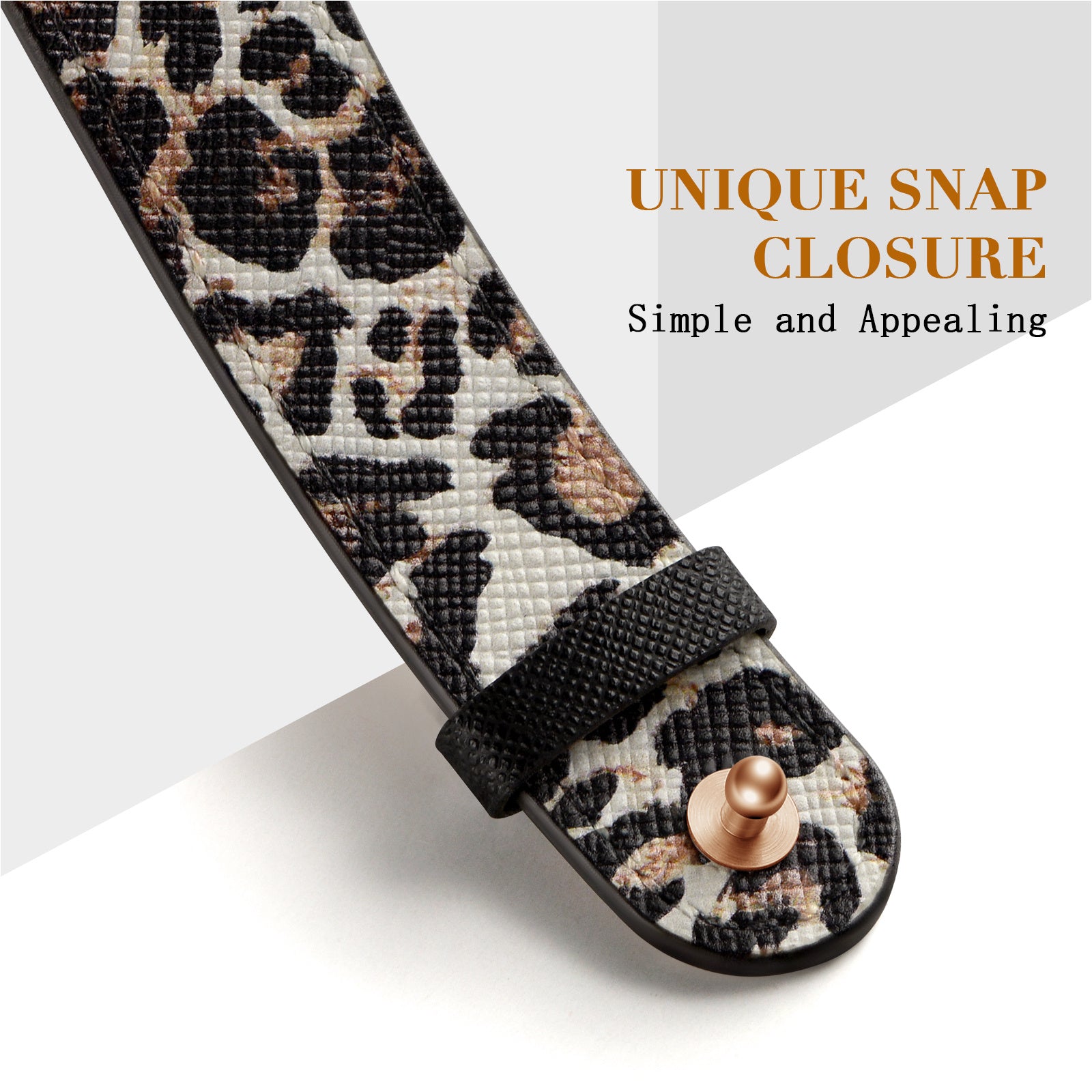 For Apple Watch Ultra 2 Ultra 49mm  /  9 8 7 45mm  /  SE (2023) SE (2022) SE 6 5 4 44mm  /  3 2 1 42mm Watch Band Strap - Leopard