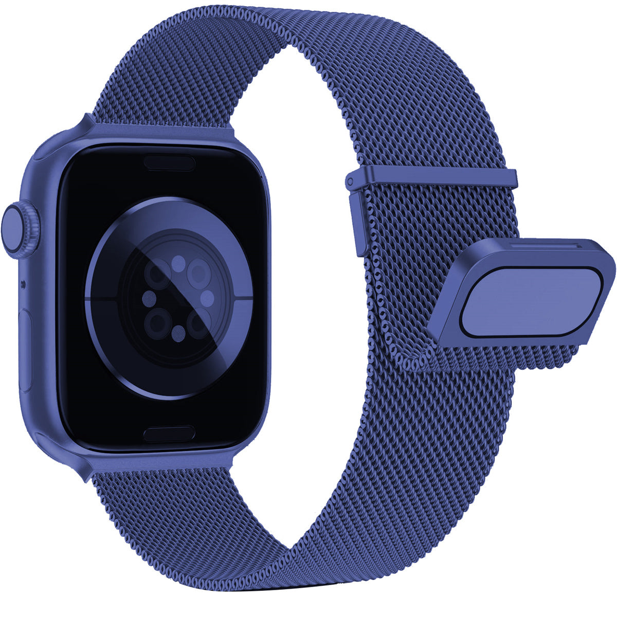For Apple Watch Ultra 2 Ultra 49mm  /  Series 9 8 7 45mm  /  6 5 4 SE (2023) SE (2022) SE 44mm  /  3 2 1 42mm Magnetic Wrist Strap - Black