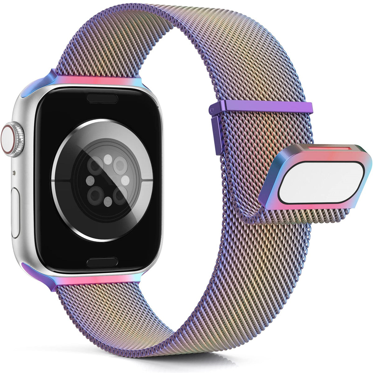 For Apple Watch Ultra 2 Ultra 49mm  /  Series 9 8 7 45mm  /  6 5 4 SE (2023) SE (2022) SE 44mm  /  3 2 1 42mm Magnetic Wrist Strap - Black