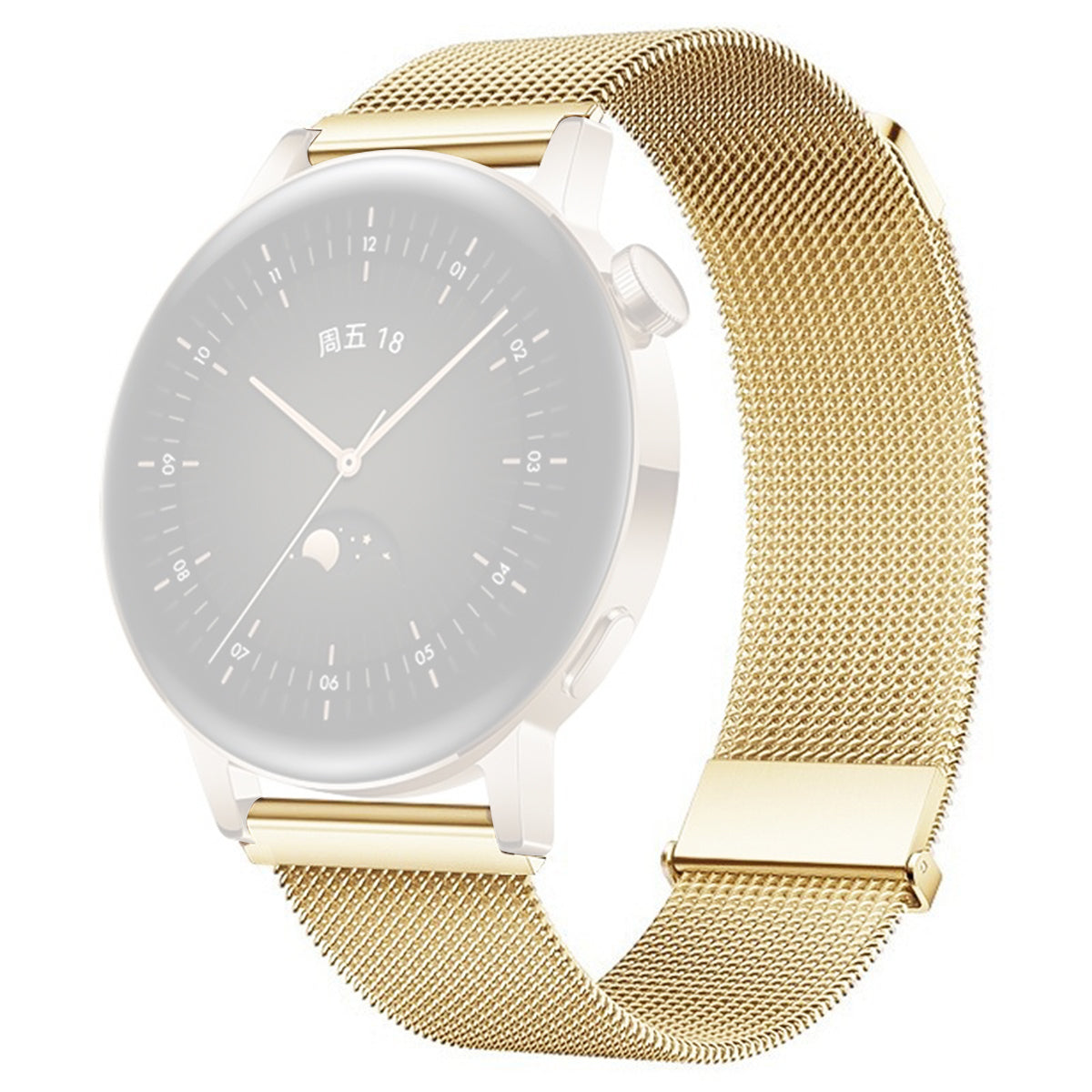 For Huawei Watch GT 4 46mm / Honor Watch 4 Pro 22mm Watch Bracelet Stainless Steel Strap Replacement - Silver
