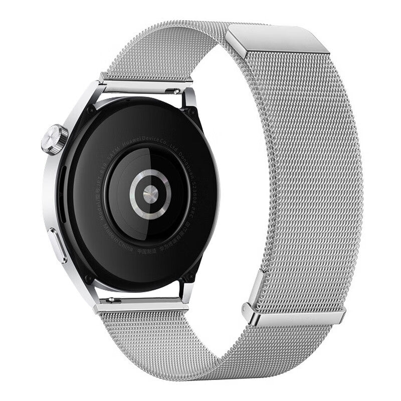 For Huawei Watch GT 3 42mm / Samsung Galaxy Watch3 41mm 20mm Magnetic Strap Replacement - Silver