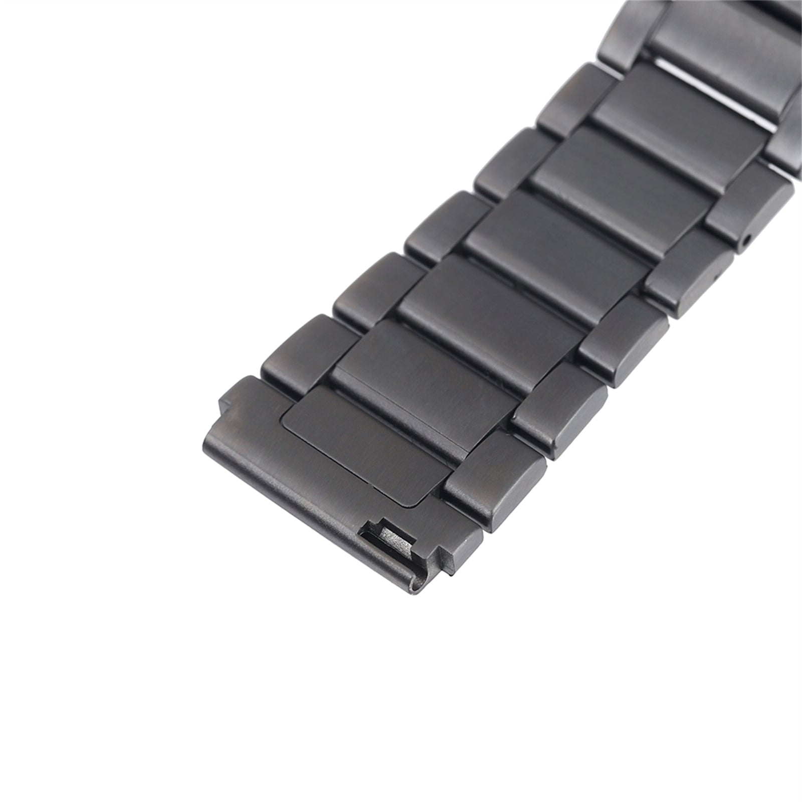 For Huawei Watch GT 4 46mm / Watch 4 / Watch 4 Pro 22mm Stainless Steel Band Folding Buckle Watch Strap - Black