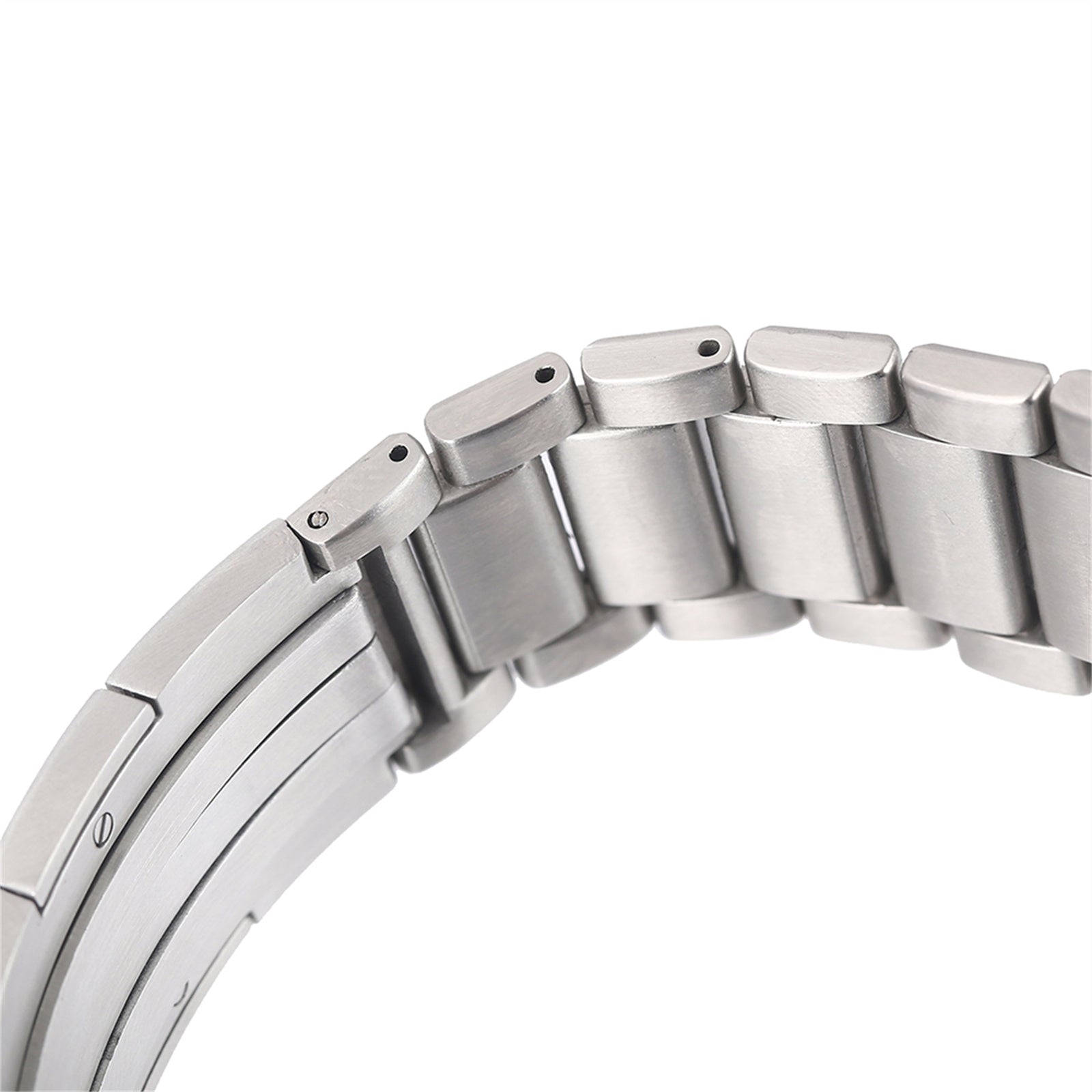 For Apple Watch Series 9 8 7 41mm / 6 5 4 SE (2022) SE (2023) SE 40mm / 3 2 1 38mm Stainless Steel Band Folding Buckle - Black