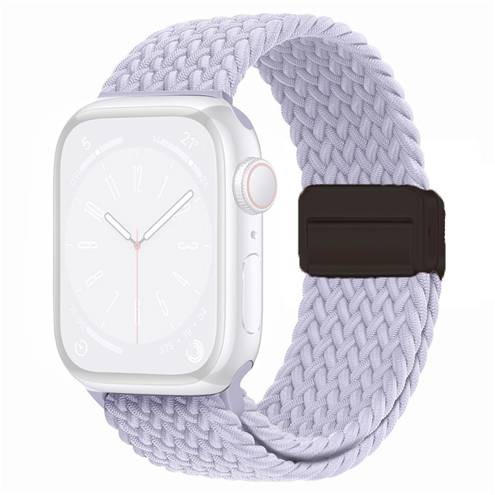 For Apple Watch Ultra 2 Ultra 49mm / Series 9 8 7 45mm / 6 5 4 SE (2022) SE (2023) SE 44mm / 3 2 1 42mm Watch Strap Nylon Wristband - Black