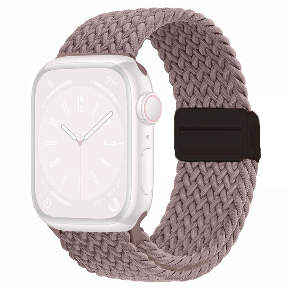 For Apple Watch Ultra 2 Ultra 49mm / Series 9 8 7 45mm / 6 5 4 SE (2022) SE (2023) SE 44mm / 3 2 1 42mm Watch Strap Nylon Wristband - Black