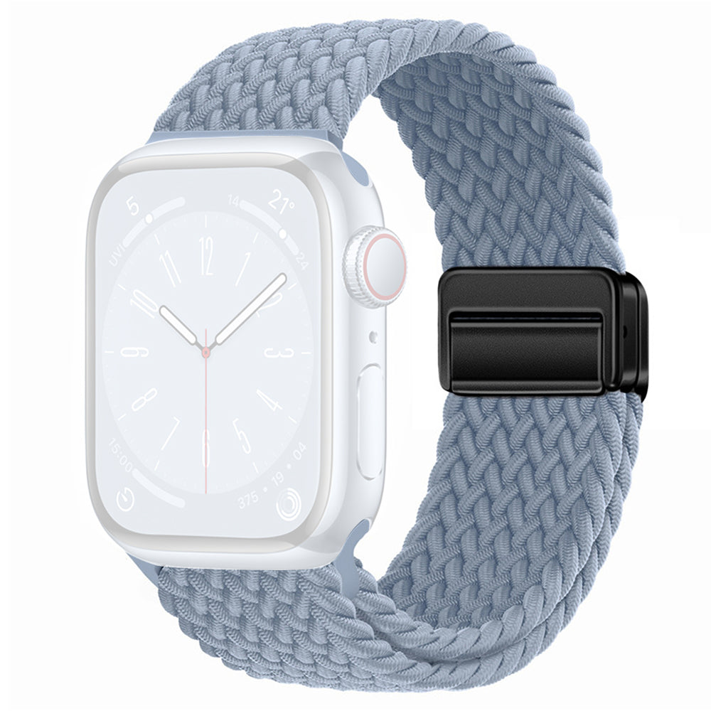 For Apple Watch Ultra 2 Ultra 49mm / Series 9 8 7 45mm / 6 5 4 SE (2022) SE (2023) SE 44mm / 3 2 1 42mm Watch Strap Nylon Wristband - Black