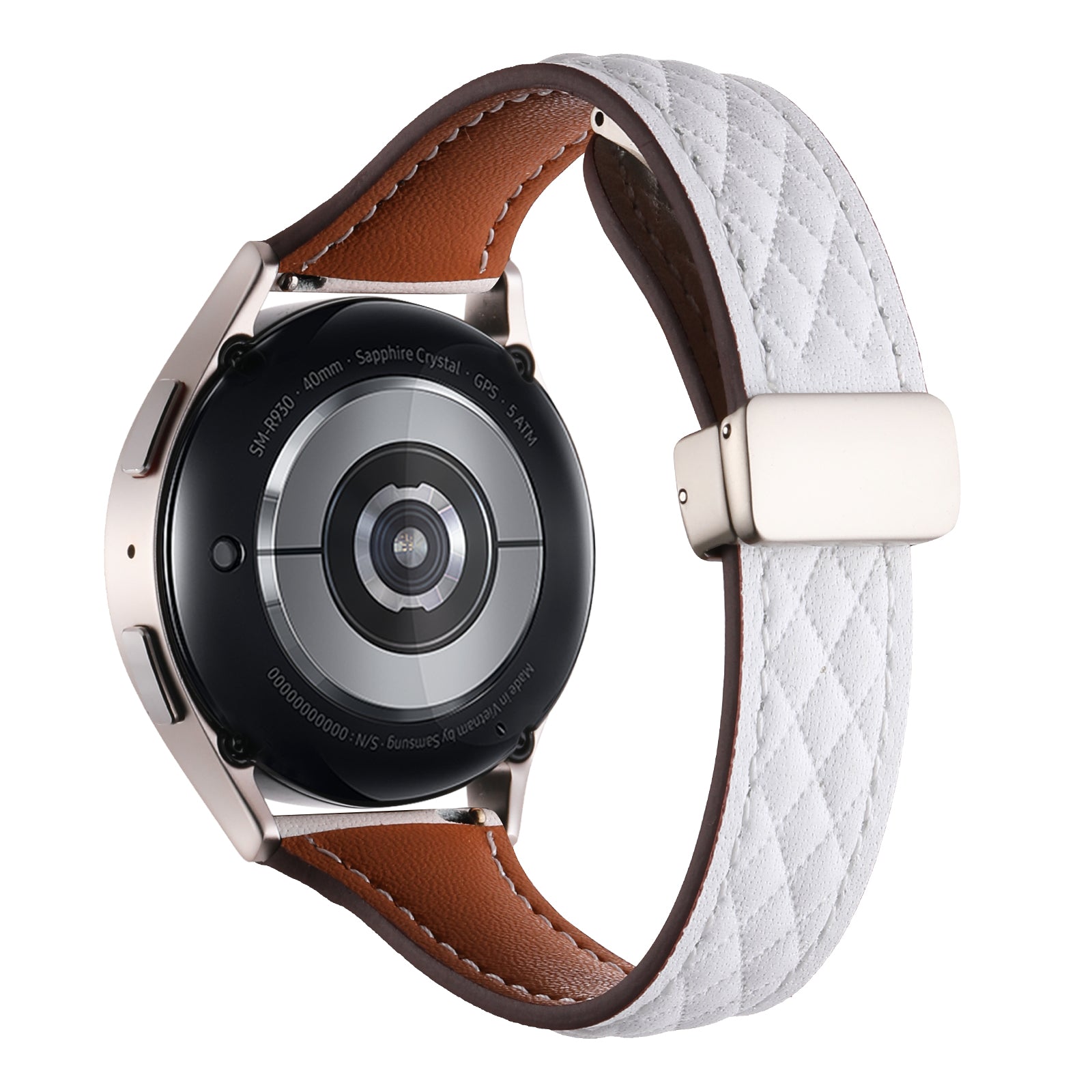 For Samsung Galaxy Watch3 45mm / Huawei Watch GT 4 46mm Watch Band 22mm Genuine Cow Leather Strap - Blue