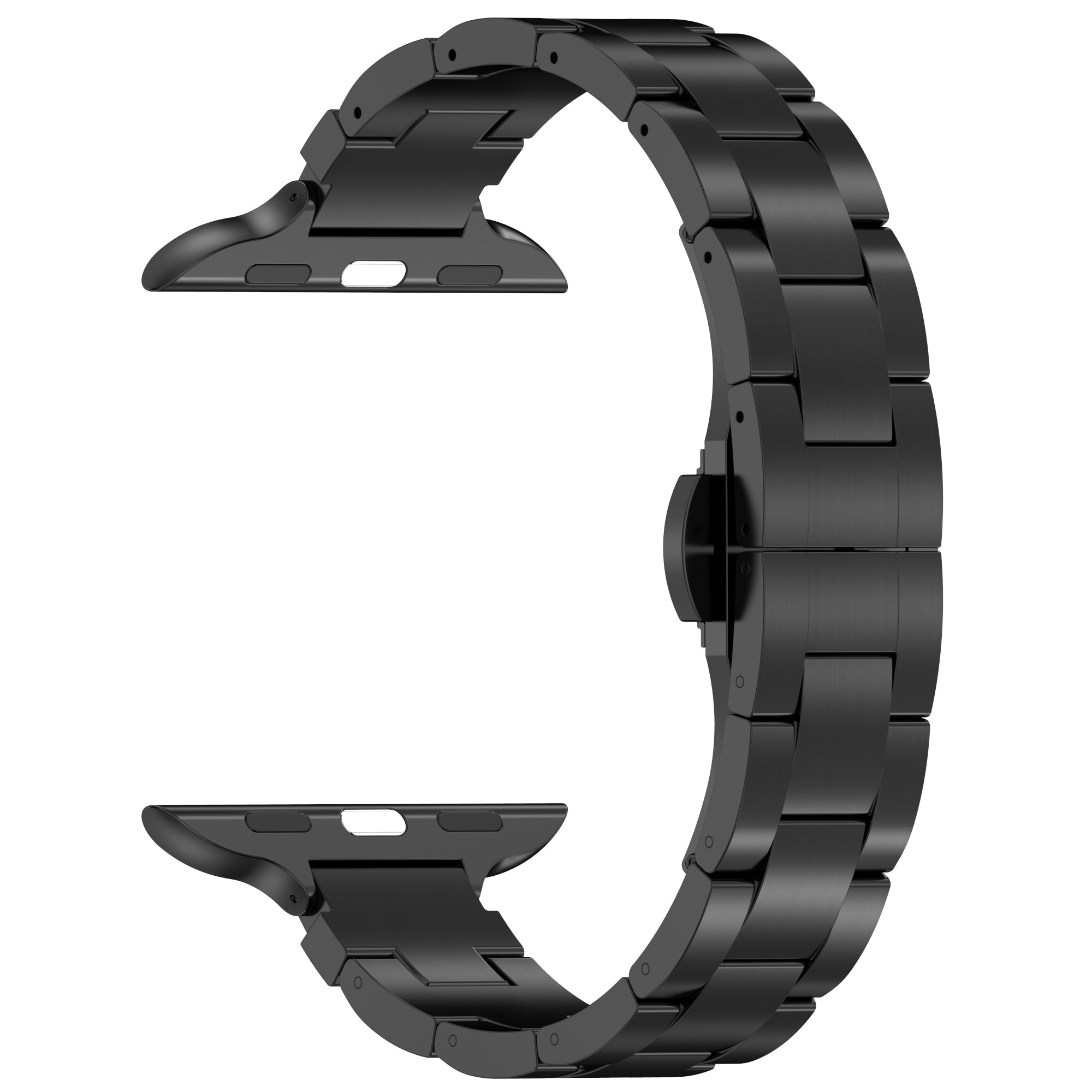 For Apple Watch 9 8 7 41mm  /  SE (2022) SE (2023) SE 6 5 4 40mm  /  3 2 1 38mm Titanium Metal Wrist Watch Band - Black