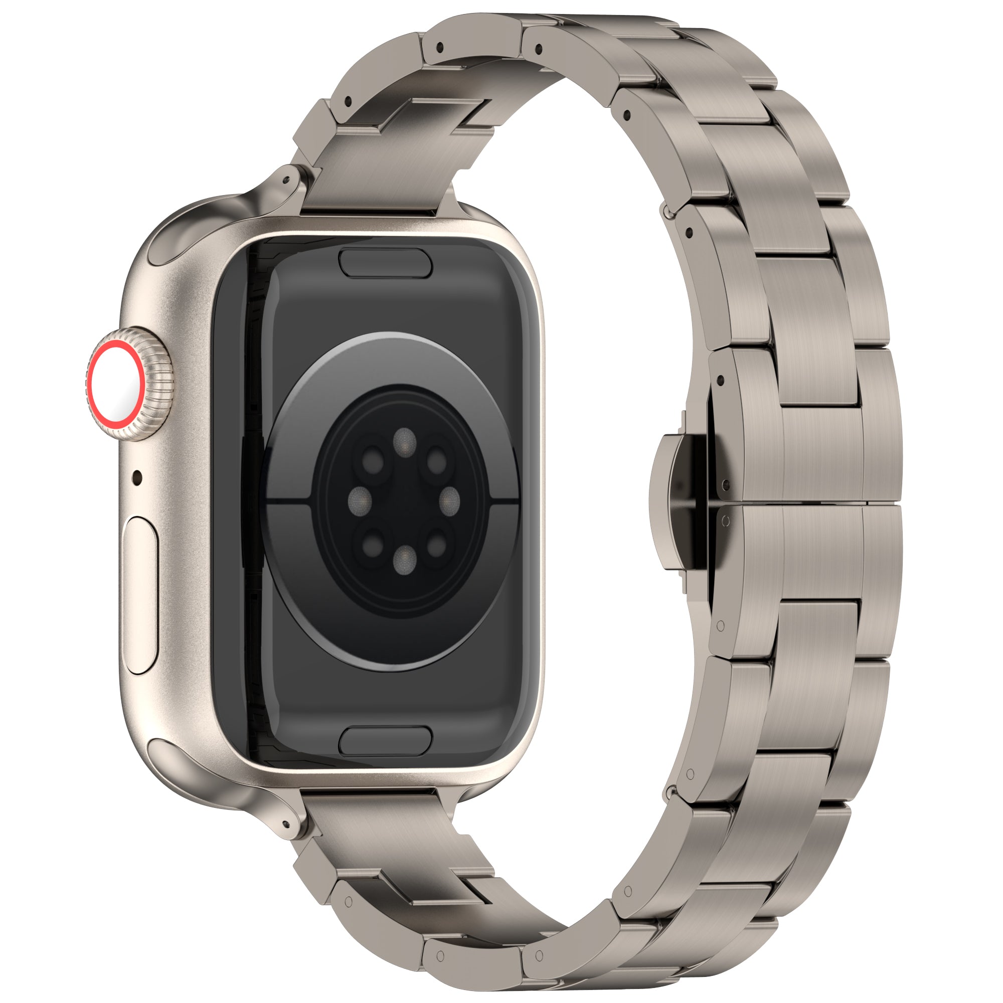 For Apple Watch Ultra 2 Ultra 49mm  /  Series 9 8 7 45mm  /  6 5 4 SE (2023) SE (2022) SE 44mm  /  3 2 1 42mm Metal Smart Watch Band - Silver 2