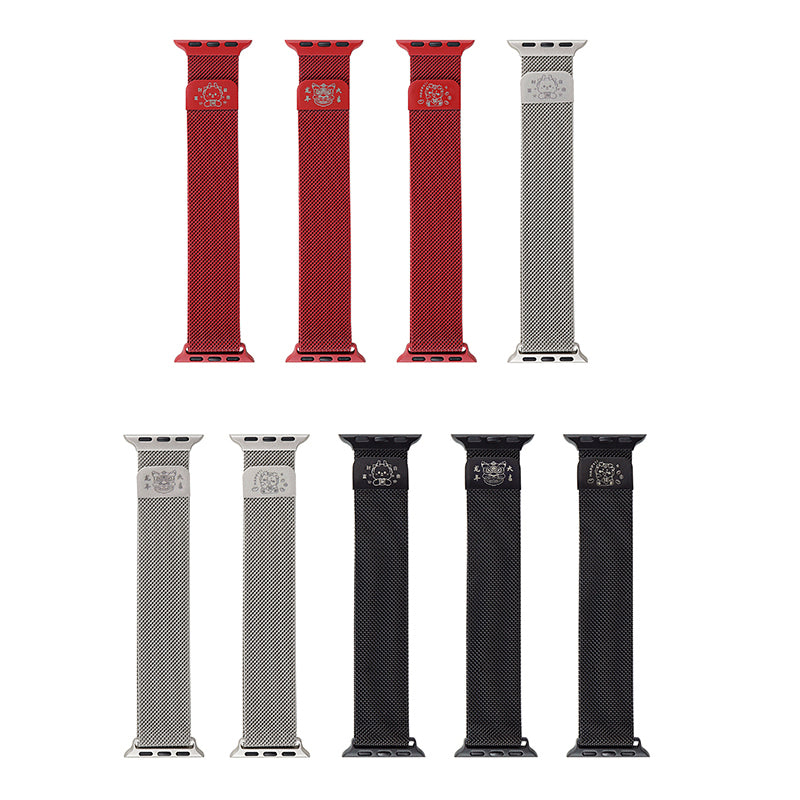 For Apple Watch Ultra 2 Ultra 49mm / 9 8 7 45mm / SE (2023) SE (2022) SE 6 5 4 44mm / 3 2 1 42mm Watch Band New Year Style Strap - Starlight / Wealth