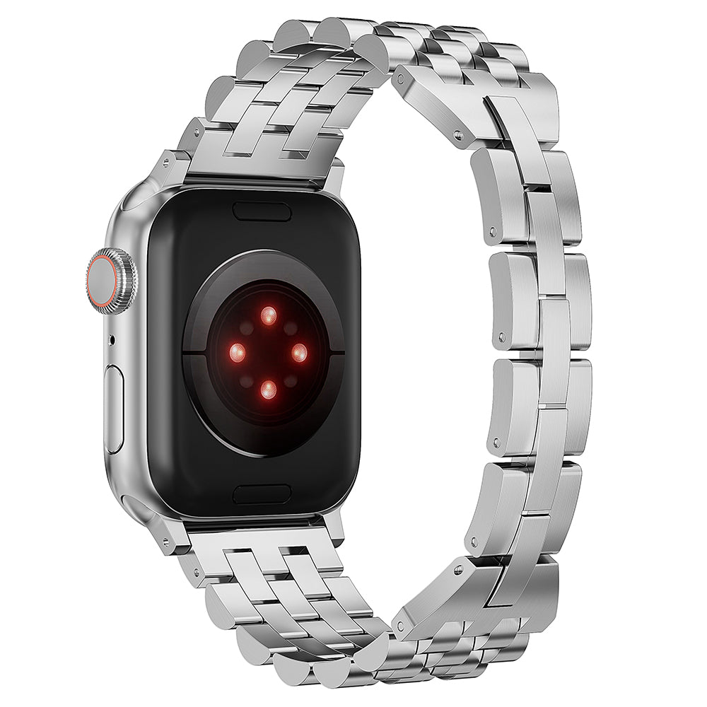 For Apple Watch Ultra 2 Ultra 49mm / 9 8 7 45mm / SE (2023) SE (2022) SE 6 5 4 44mm / 3 2 1 42mm Metal Strap Replacement - Black