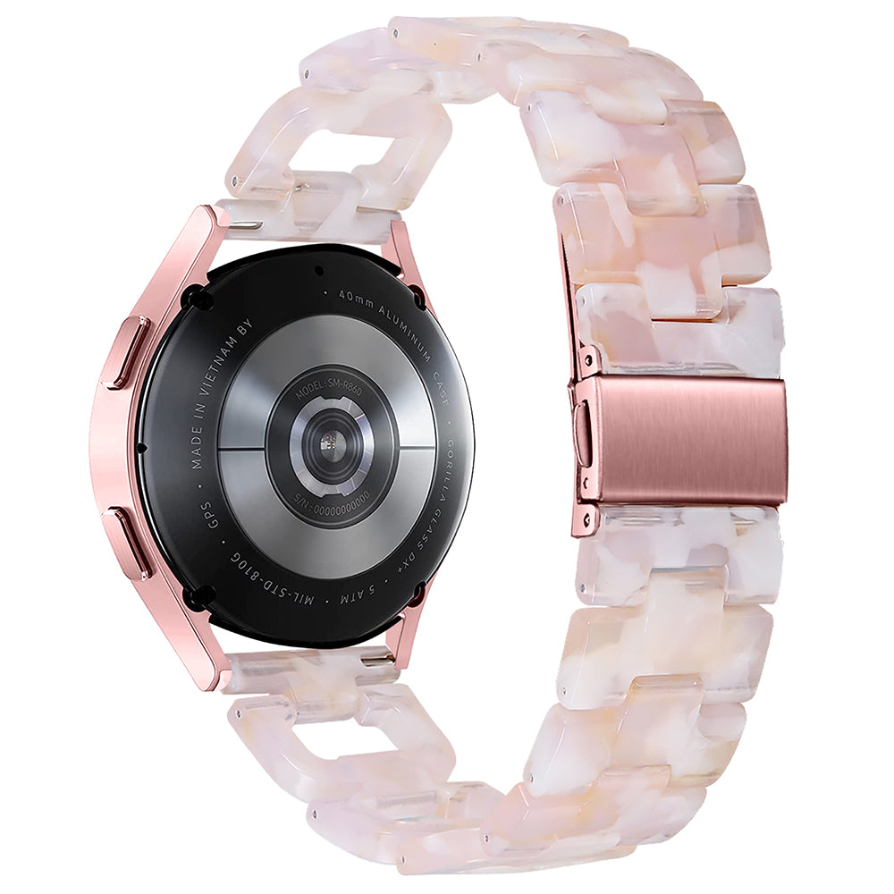 For Garmin Vivomove / Vivomove HR Watch Strap D-Shape Resin Bracelet Watchband - Rainbow