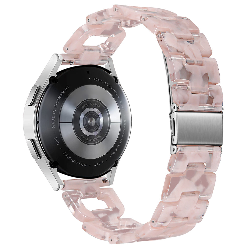 For Garmin Forerunner 245 / 245 Music Fashion D-Shape Resin Strap Bracelet Watchband - Rainbow