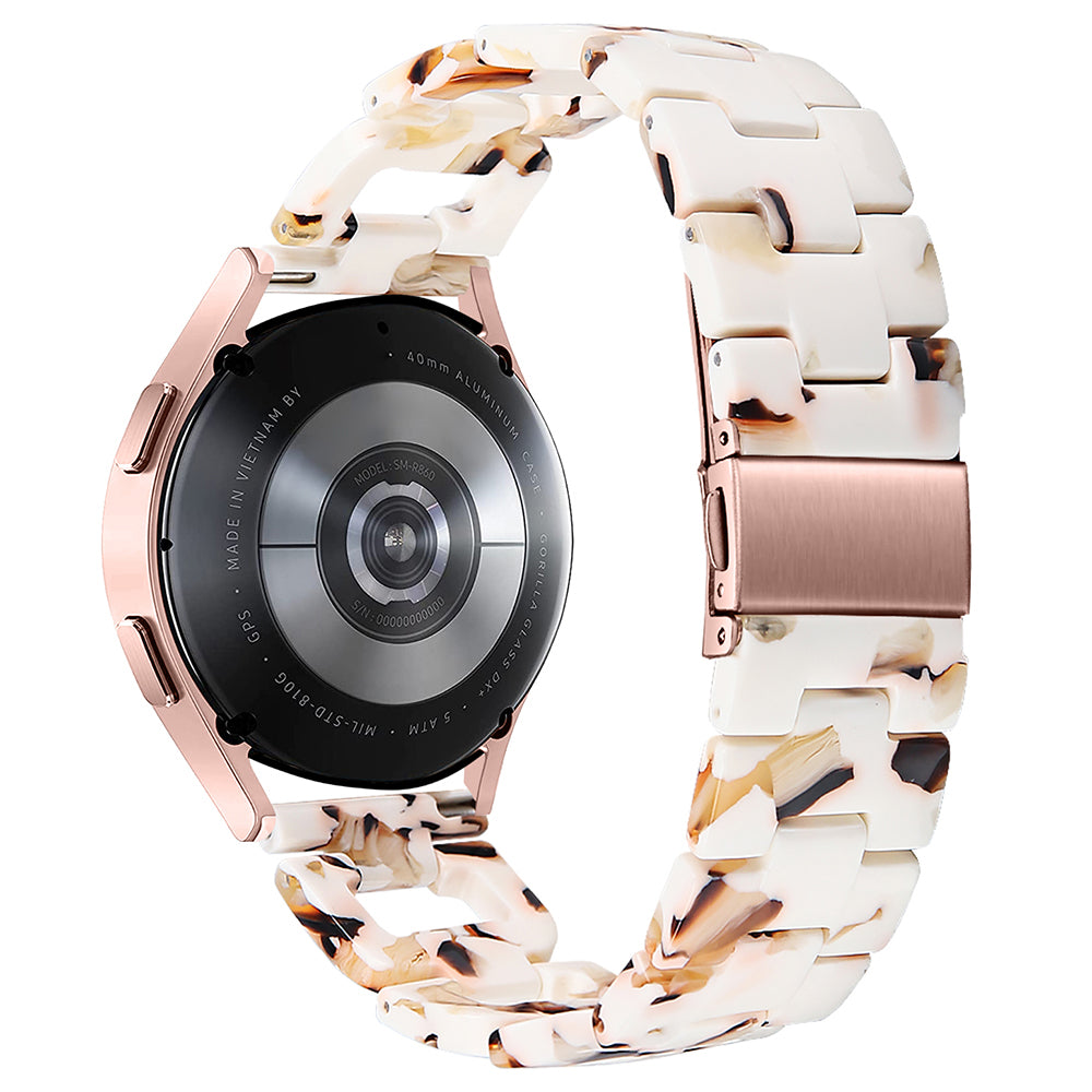 For Huami Amazfit Youth Edition 20mm Smart Watch Strap D-Shape Resin Bracelet Watchband - Rainbow