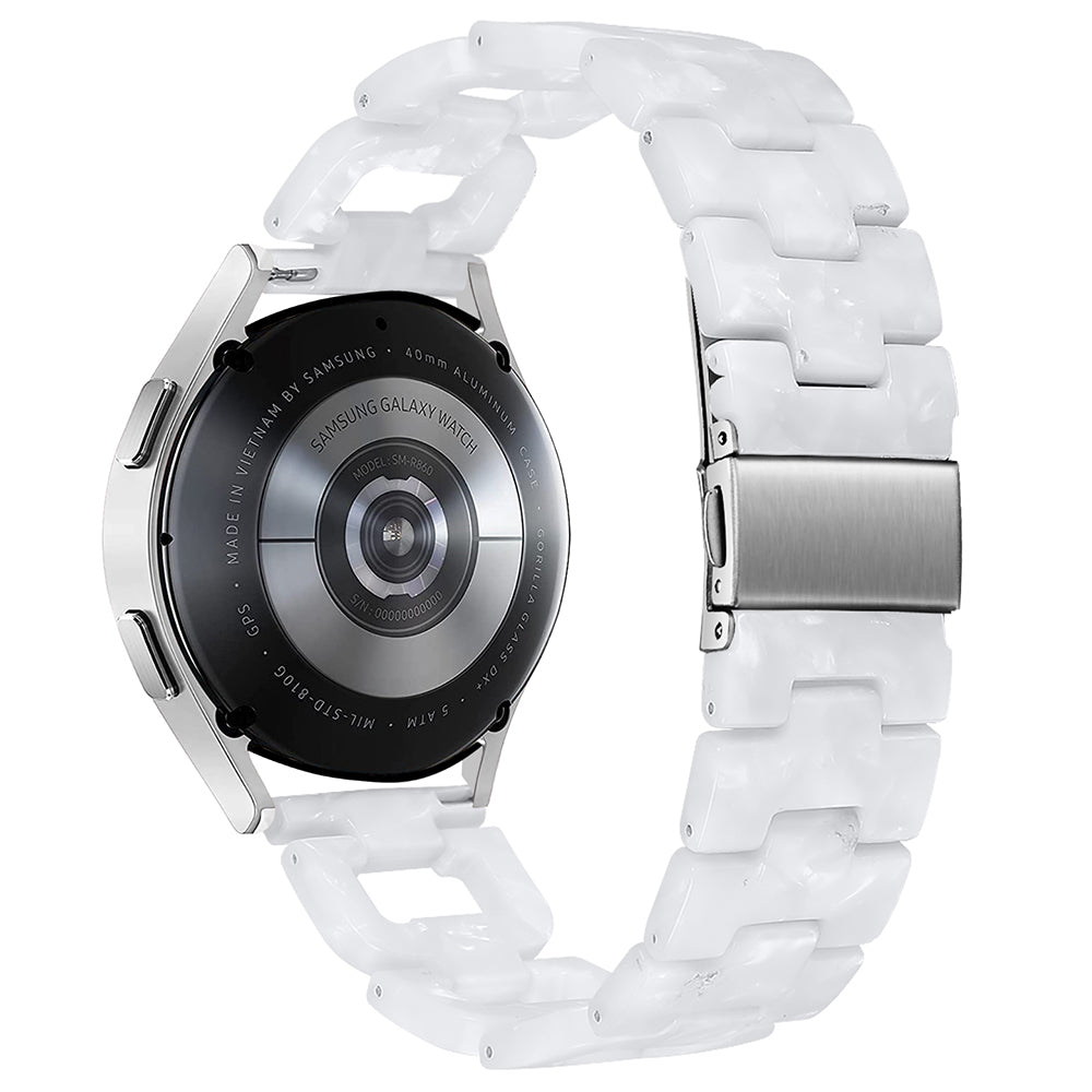 For Samsung Galaxy Watch 5 40mm / 44mm / Watch 5 Pro 45mm Smart Watch D-Shape Resin Bracelet Watchband - Rainbow