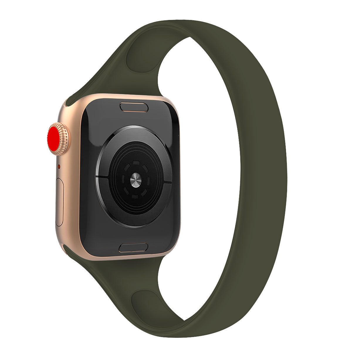 For Apple Watch Series 1 / 2 / 3 38mm / Watch Series4 / 5 / 6 / SE / SE (2022) / SE (2023) Bracelet Silicone Band, Size: M - White