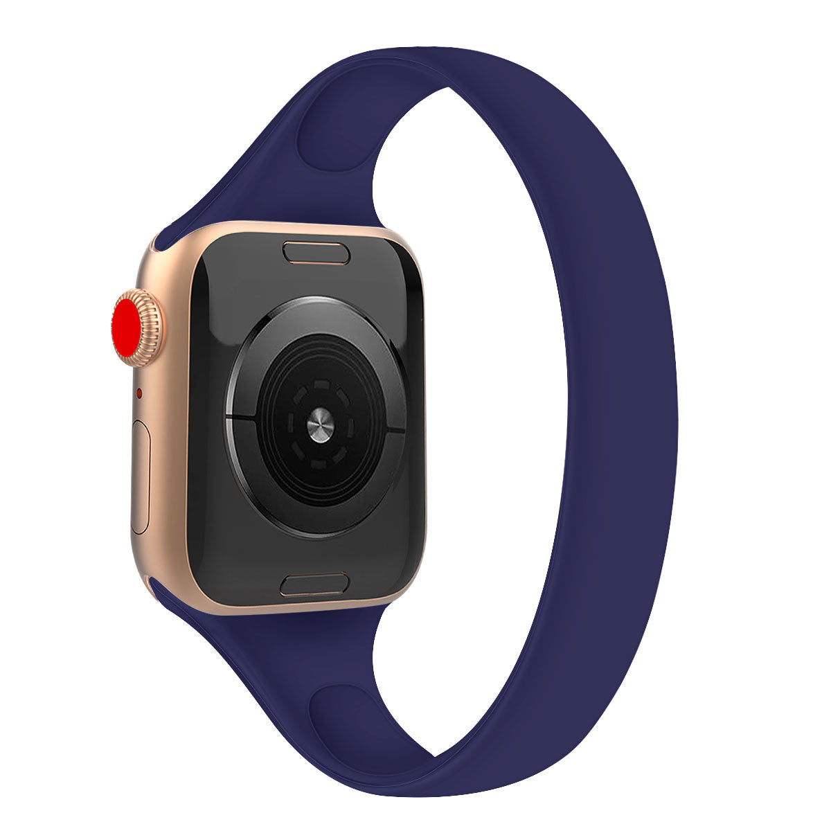 For Apple Watch Series 1 / 2 / 3 38mm / Watch Series4 / 5 / 6 / SE / SE (2022) / SE (2023) Bracelet Silicone Band, Size: M - White